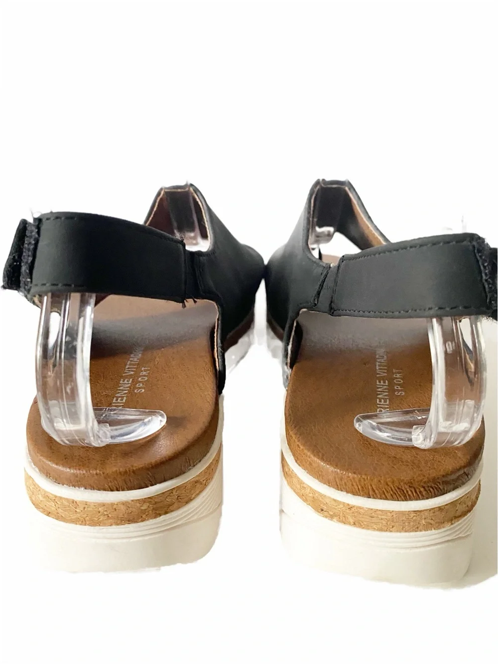 LeatherSport Toe Loop Sandal Adrienne Vittadini Platform Minimalist Asymmetrical